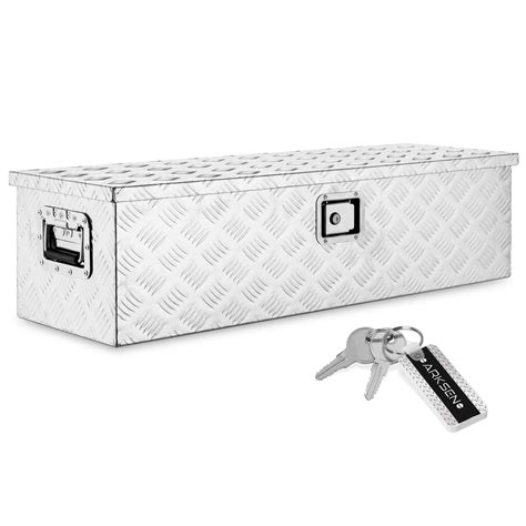 Buy ARKSEN 39 Aluminum Bar Tread Tool Box Chest Box Pick Up Truck Bed ...