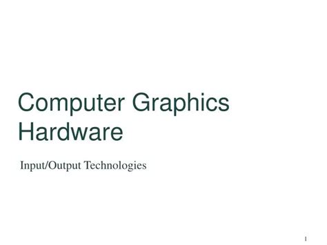 Computer Graphics Hardware and Software 的图像结果