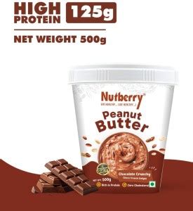 Nutberry Peanut Butter Chocolate Crunchy in Bucket 500 g Price in India ...