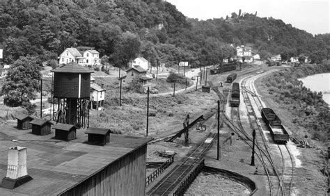 Pomeroy, Meigs County, Ohio - Historic Railroad Scene