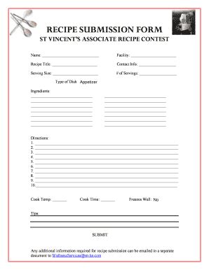 Image result for Action Form Recipe Example