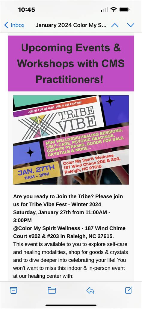 Tribe Vibe Fest Winter 2024 - Mini Wellness/Healing Sessions & More ...