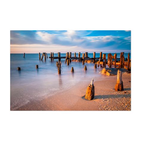 Cape May New Jersey Delaware Bay Pilings Photography Art Print/Poster ...