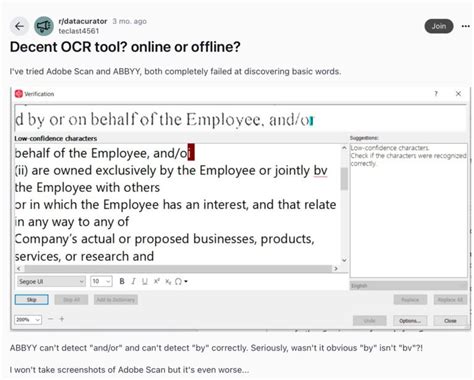 OCR Software Comparison 的图像结果