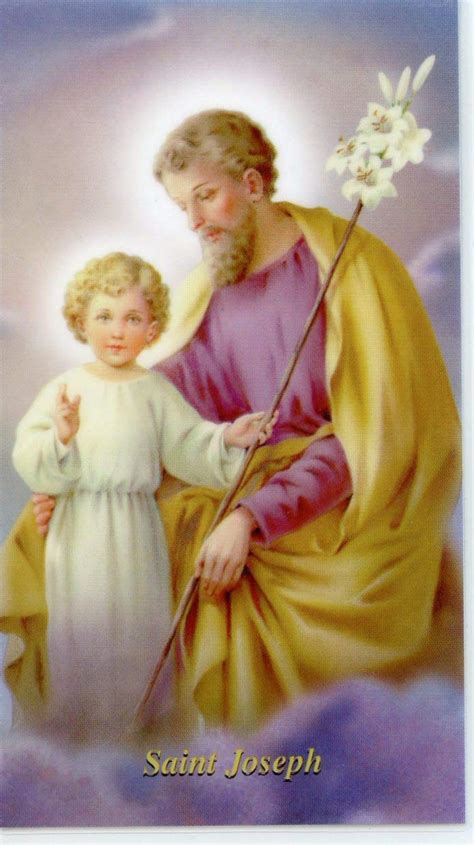Buy Autom co Prayer to St. Joseph holy card - laminated - Pack of 25, 4 ...