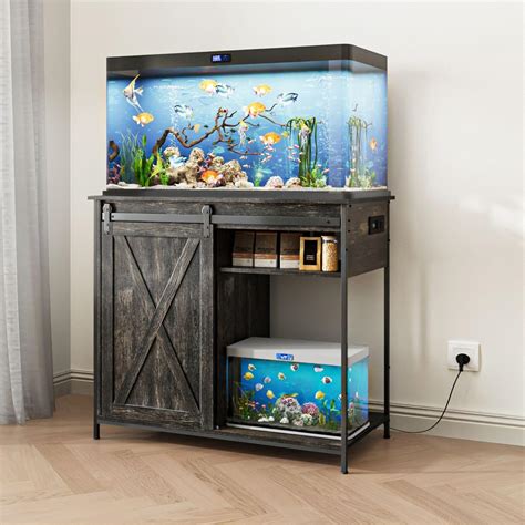 Amazon.com : YDTOP 40-50 Gallon Fish Tank Stand with Power Outlets ...