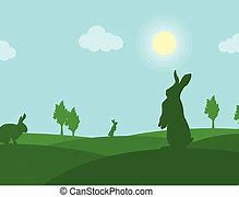 Image result for Easter Bunny Silhouette Art