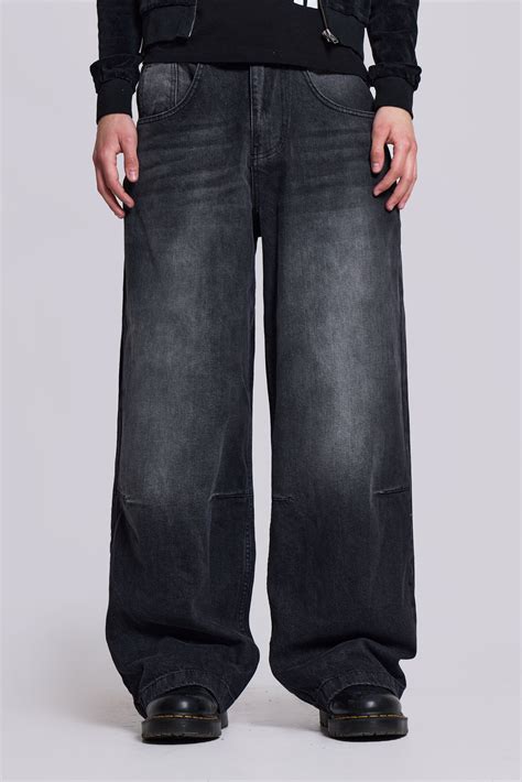 Shop Washed Black Colossus Jeans | Jaded London | Clothing