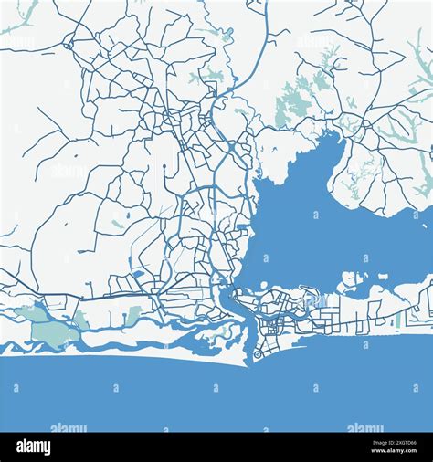 Nigeria Lagos Map Tourist Map Of Lagos Showing All The Local