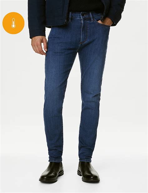 Buy Slim Fit Stretch Jeans with Thermowarmth™ at Marks & Spencer