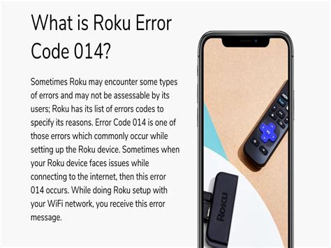 Solution for Roku Error Code 014