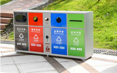 HY005 四分类垃圾桶-重庆好意达环境艺术园林设施有限公司