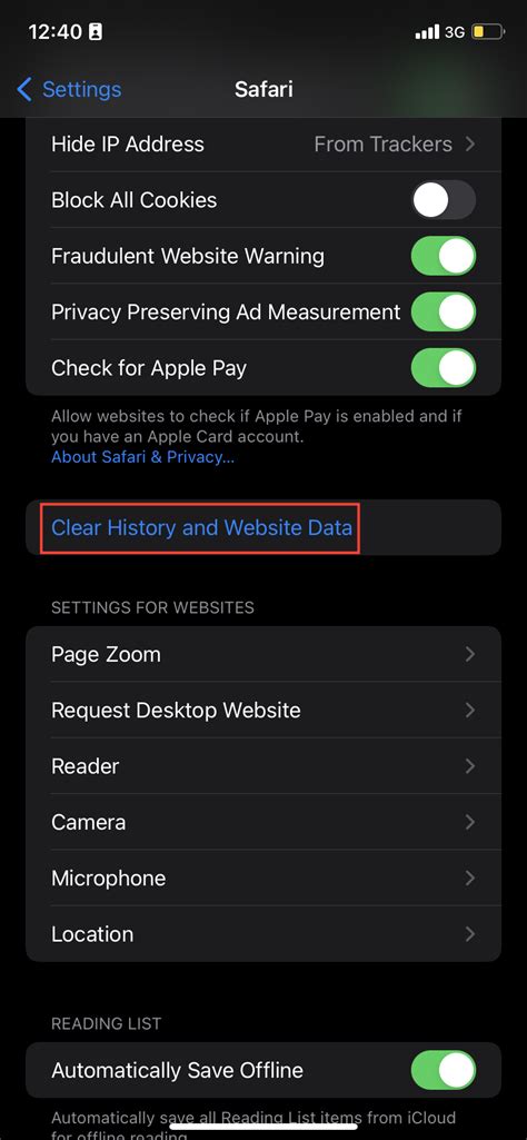 Image result for Clear Cache iPhone