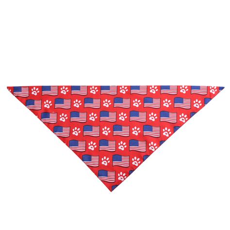 dajkiuy 4th of July Dog Bandanas Small 1PCS, American Flag Patriotic ...
