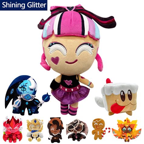 Cookie Run Kingdom Toys Plush Figures, Shining Glitter Cookie Plush ...