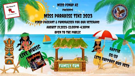 MISS PARADISE TIKI 2023 & FUNDRAISER AZ STATE VETERANS HOME TRAVEL BUS ...