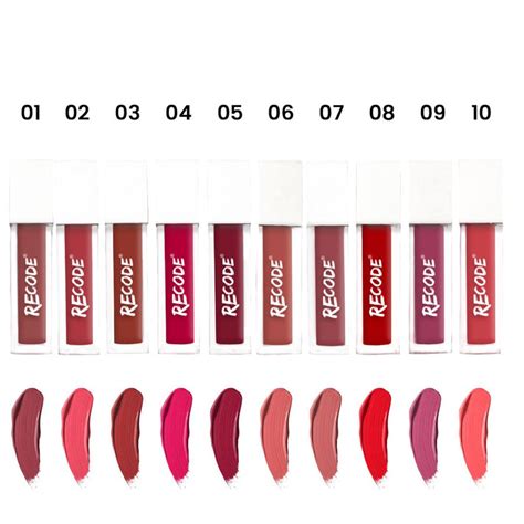 Home All recode products Recode 10 Silky Matte Mini Liquid Lipsticks ...