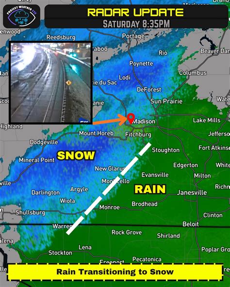 Storm - Rain is changing to SNOW across parts of southern Wisconsin and ...