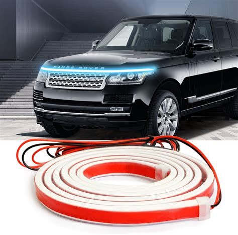 Amazon.com: Dickno 71'' Car Hood Light Strip, Flexible Dynamic Daytime Running Light Strip ...