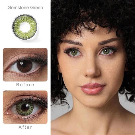 3 Tone Gemstone Green Contact Lenses – Halloween Contact Lenses