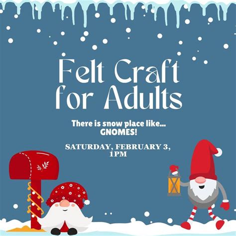 Felt Craft for Adults, The Free Public Library of Monroe Township ...