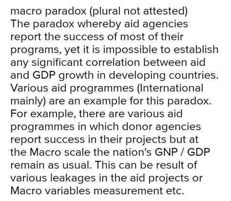 What is meant by macro paradox - Brainly.in