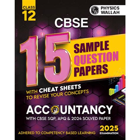 PW CBSE |Class 12| 15 Sample Question Papers Accountancy for 2025 Exam ...