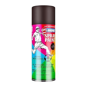ABRO SP-141 Multipurpose Colour Spray Paint Can (400ml, Deep Brown) DIY ...