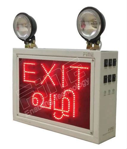 INDUSTRIAL Emergency EXIT Light - Fine Emergency Industry Light 18W LED ...