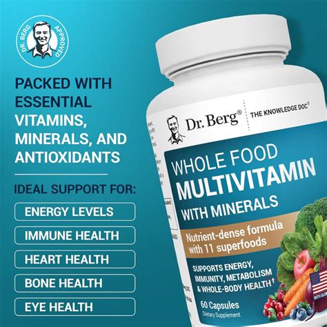Dr Berg Whole Food Multivitamin with Minerals | 60 Capsules | Egypt ...