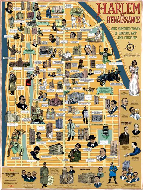 Harlem Renaissance Map - Ephemera Press