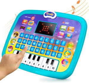ZODZE Educational Learning Kids Laptop Tablet Computer with Piano led ...
