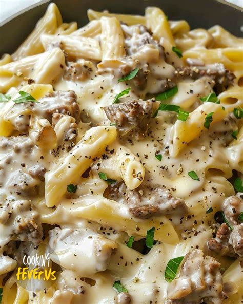Philly Cheesesteak Pasta Recipe