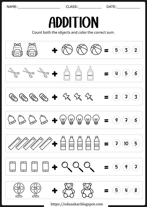 Image result for Basic Addition for Kids