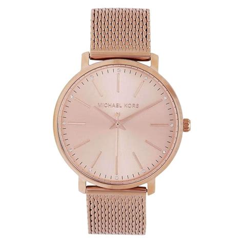 Buy Michael Kors Pyper Quartz Wrist Watch Analogue 38 mm Round Rose ...