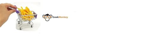 Geekmonkey Metal Miniature Shopping Cart Desk Organiser Card Holder ...