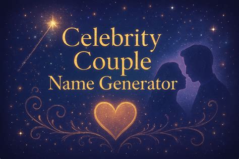 Celebrity Couple Name Generator - Generate Unique Names | Quizopolis