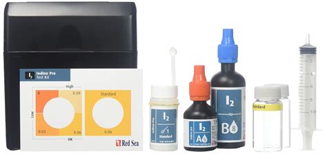 Red Sea Fish Pharm ARE21430 Saltwater Iodine Pro Test Kit for Aquarium ...