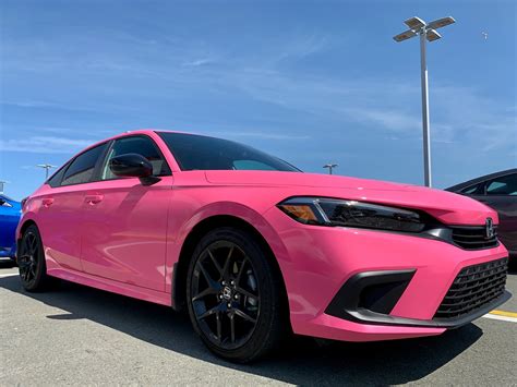 Pink Honda Civic Si Interior