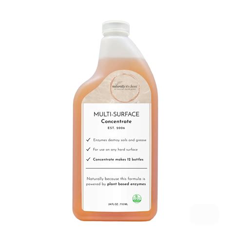 Enzyme-Based Multi-Surface Cleaner Concentrate - 24 oz | Naturally It's ...