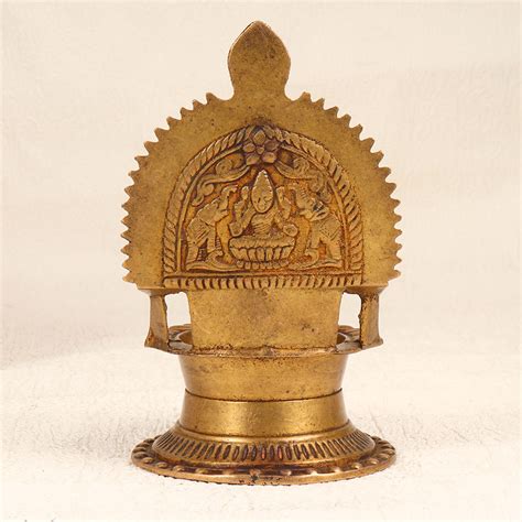 Buy Brass Gajlaxmi Oil Lamp online | IndianShelf