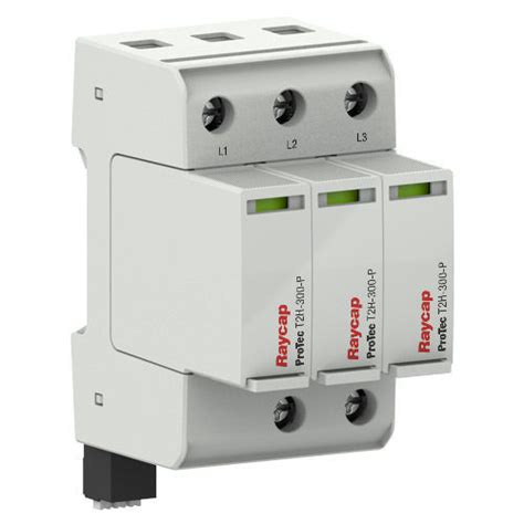 Type 2 surge protector - ProTec T2H - Raycap - class II / type 1CA ...