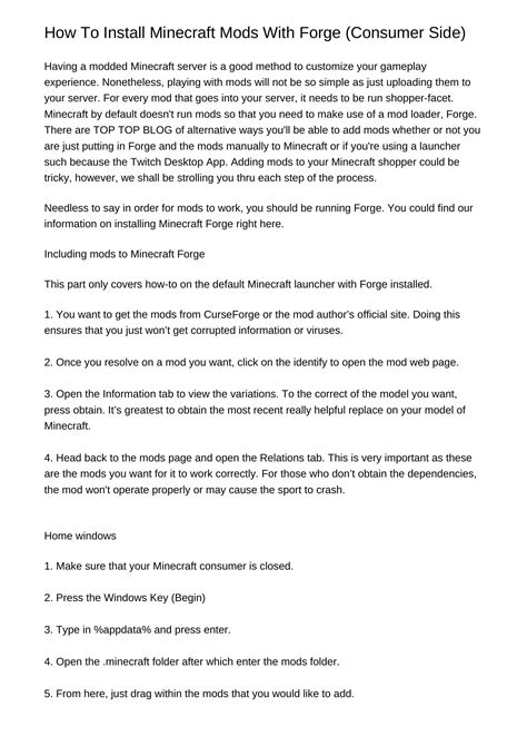Install Forge Client 的图像结果