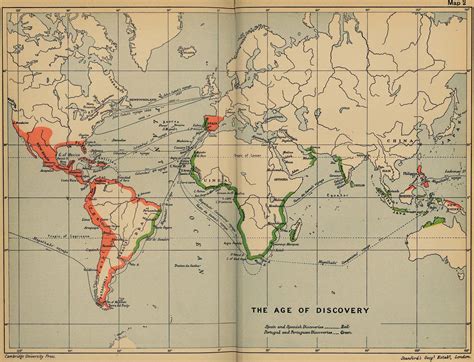 Historical World Maps - The Age of Discovery Shown