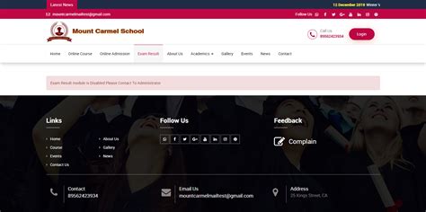 How to show exam result tab in front site? - Smart School : School ...
