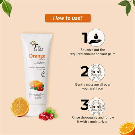 Buy FIXDERMA ORANGE FACE WASH WITH VITAMIN E & BEARBERRY - 75G Online ...