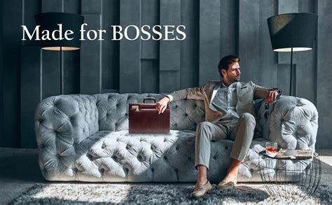 HAMMONDS FLYCATCHER Rich Brown Genuine Leather Briefcase for Men ...