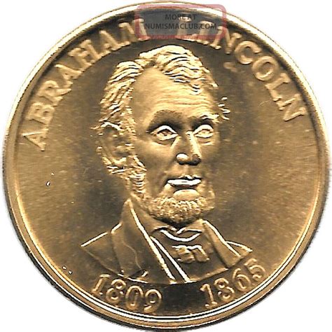 Abraham Lincoln & John F. Kennedy - A Bronze 39 Mm Memorial ...