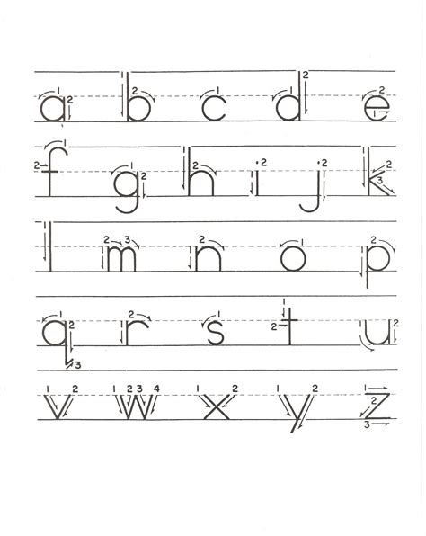 Practice Writing Lower Case Letters