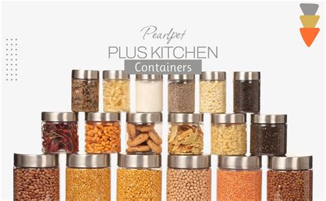 Buy PEARLPET Plus Range Plastic Containers For Kitchen Storage With ...